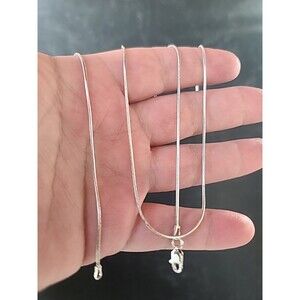 Italy 925 Sterling Silver Chain Necklace Vintage